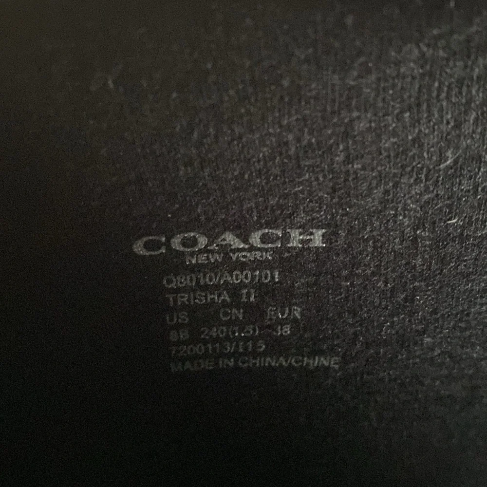 BNWT Coach Black Rain Boots with Red, Purple & White Floral Print - Picture 8 of 16